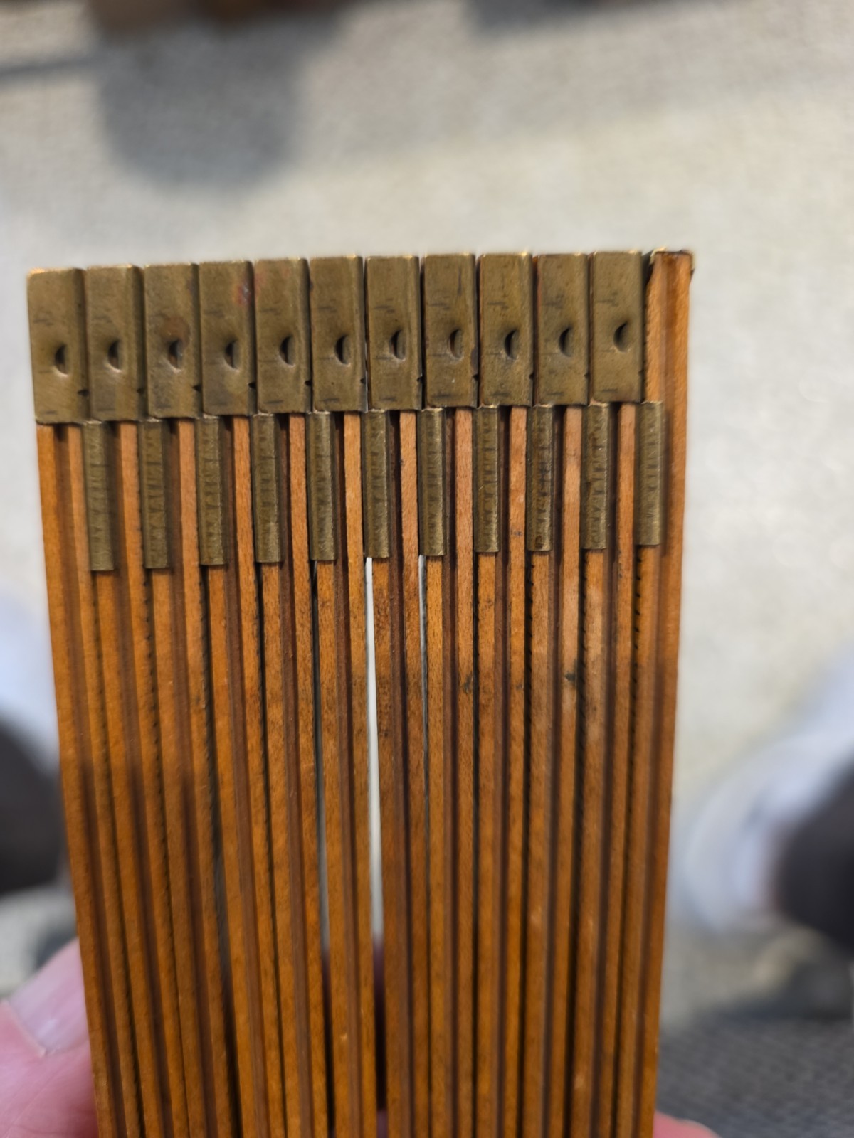 🔥 Vintage INTERLOX Master Slide Rule Wooden Ruler #106M