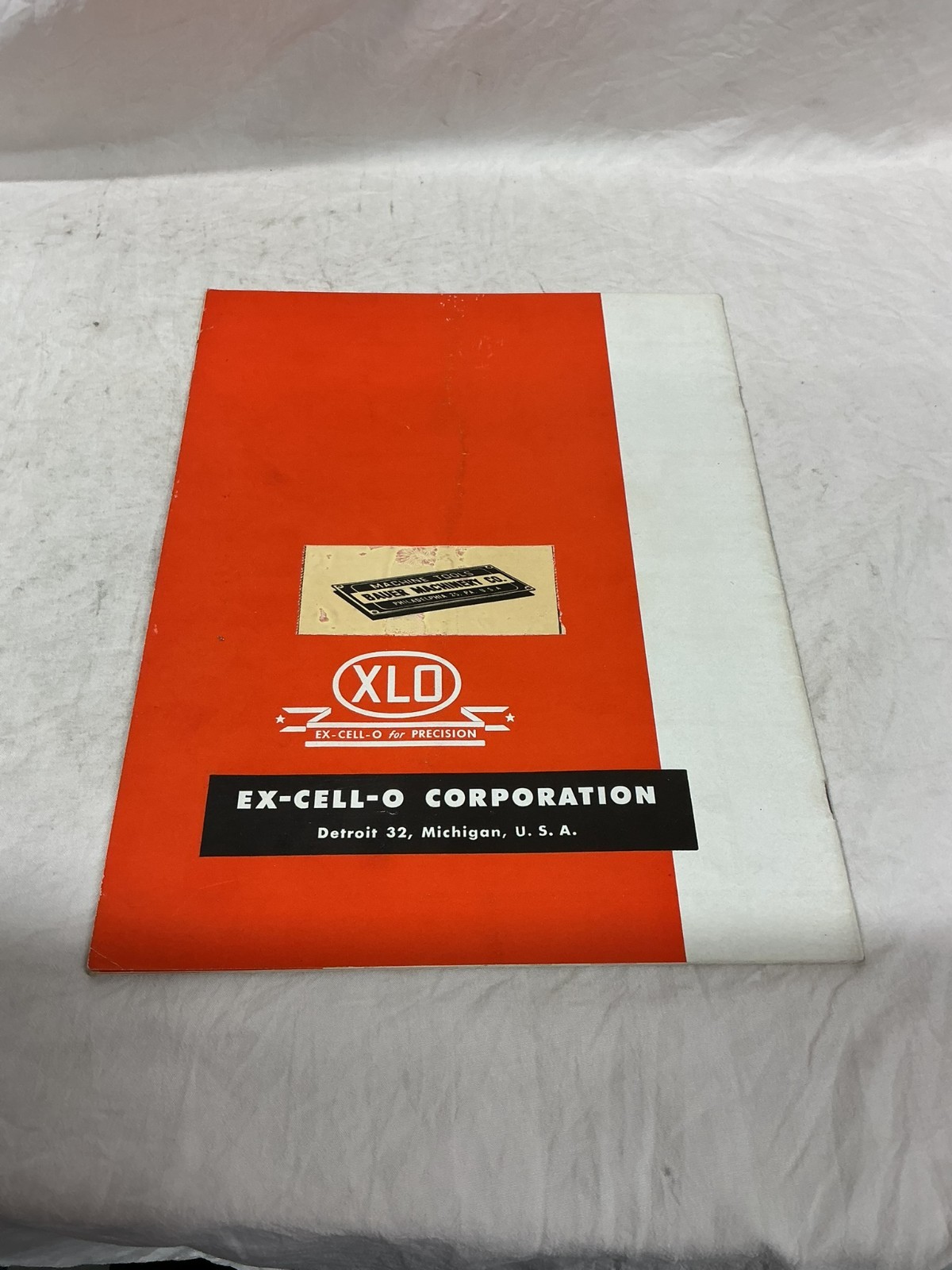Vintage Ex-Cell-O XLO Corporation Dairy Equipment Pure-Pak Catalog #27281 B