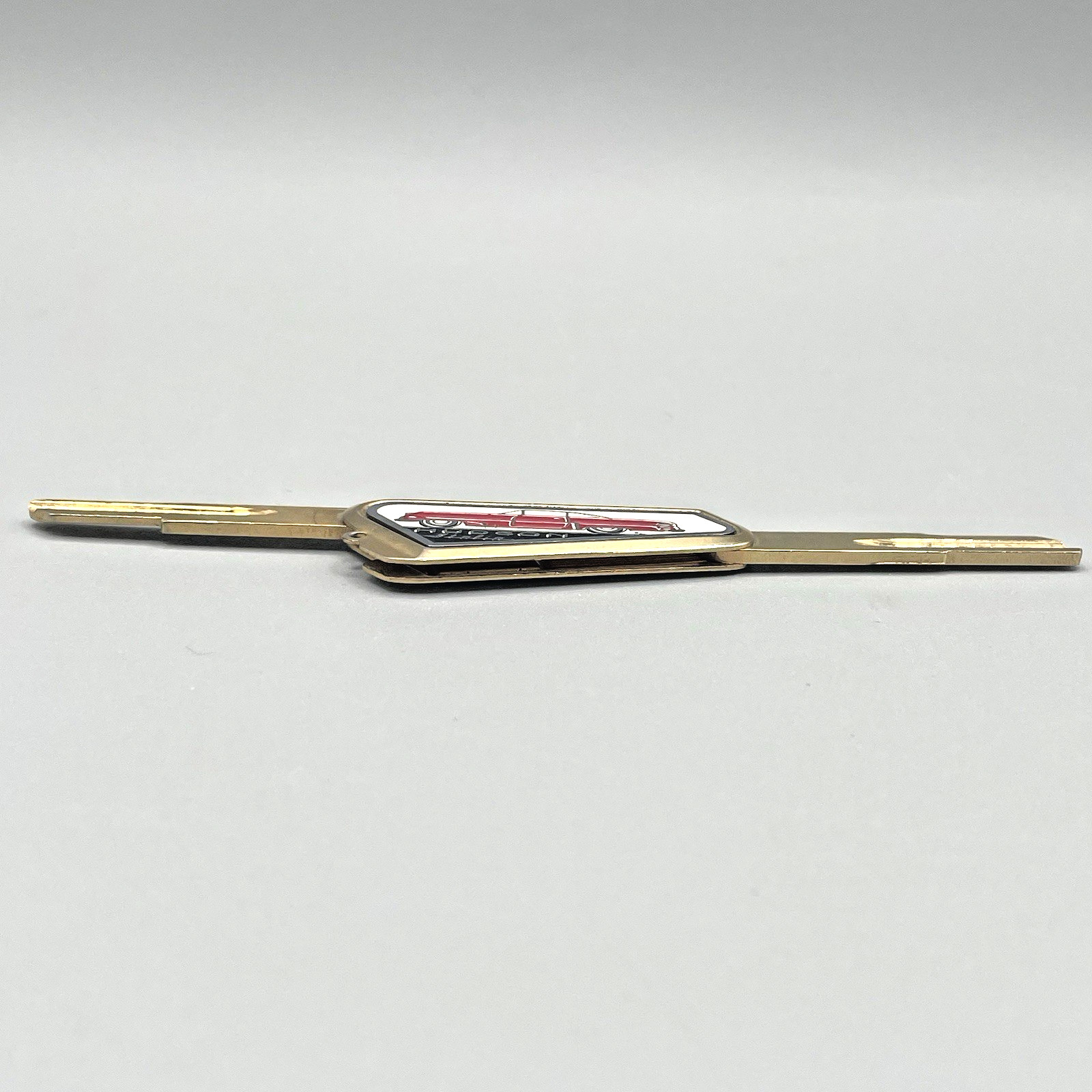 Hudson Italia Folding Key Fob Uncut G Blanks Gold-Tone Enamel 1954-1955 Auto VTG
