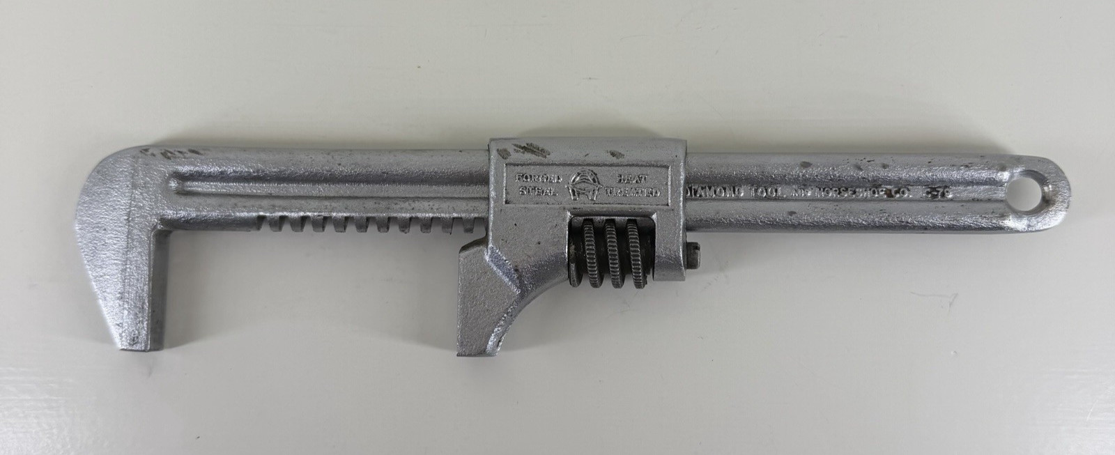 Vintage 9″ Diamond Calk Horseshoe Co. C79 Diamalloy Adjustable Monkey Wrench