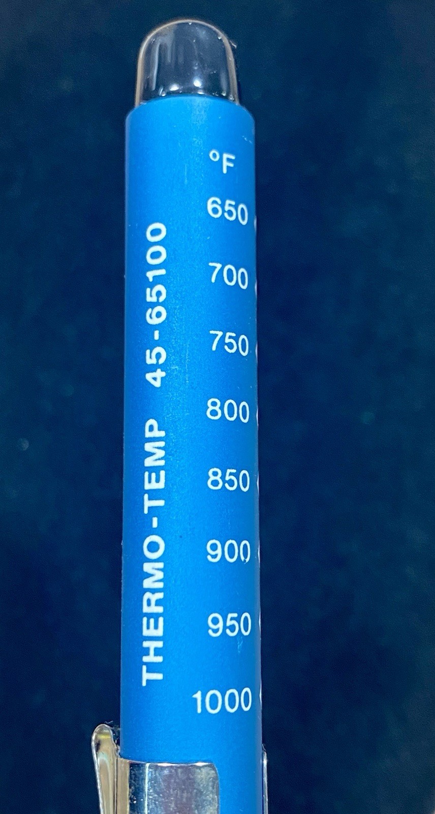 Set of 2 ~ Thermacote Thermo-Temp Pocket Pyrometers ~ 250-600 & 650-1000 Degrees