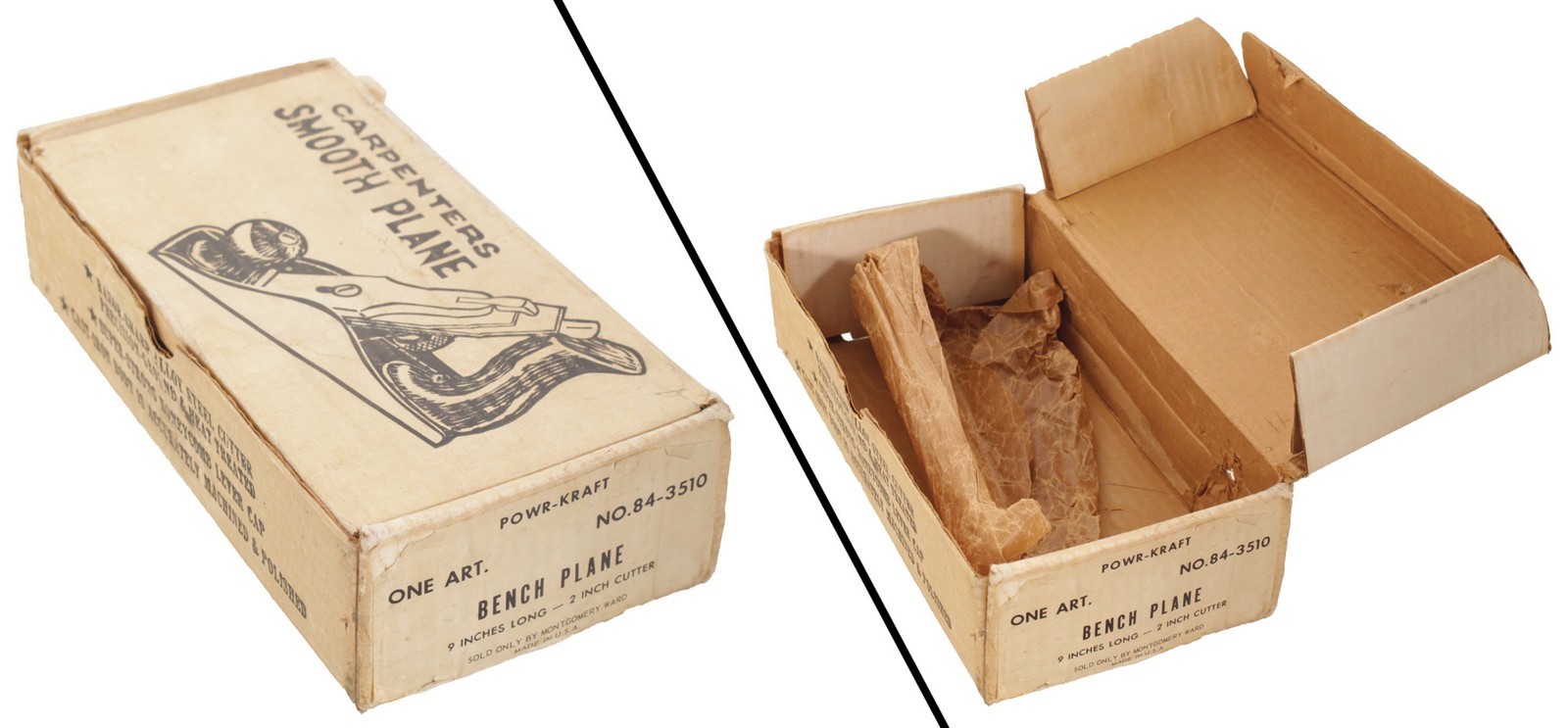 Orig. Box for Montgomery Ward No. 84-3547 Rabbet Plane – mjdtoolparts
