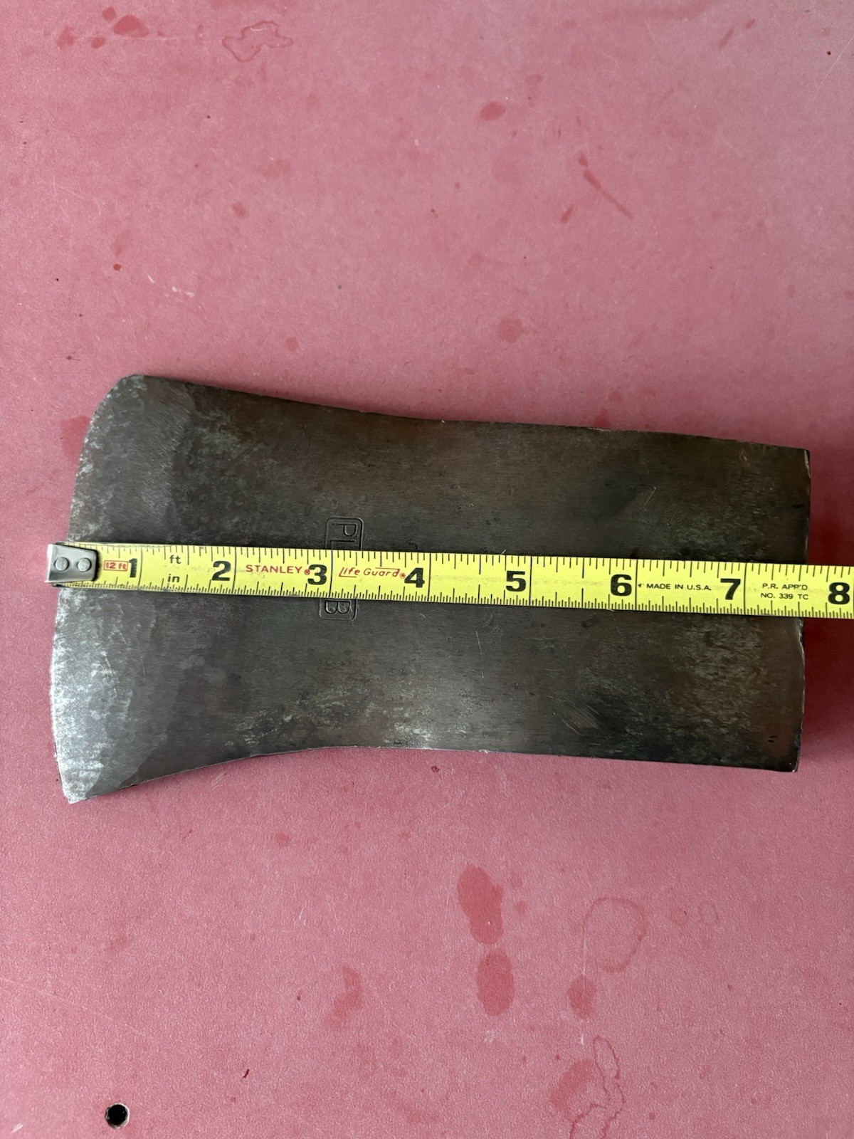 Antique Plumb No. 4 Single Bit Axe Head UPRR Marks 3lb 13oz