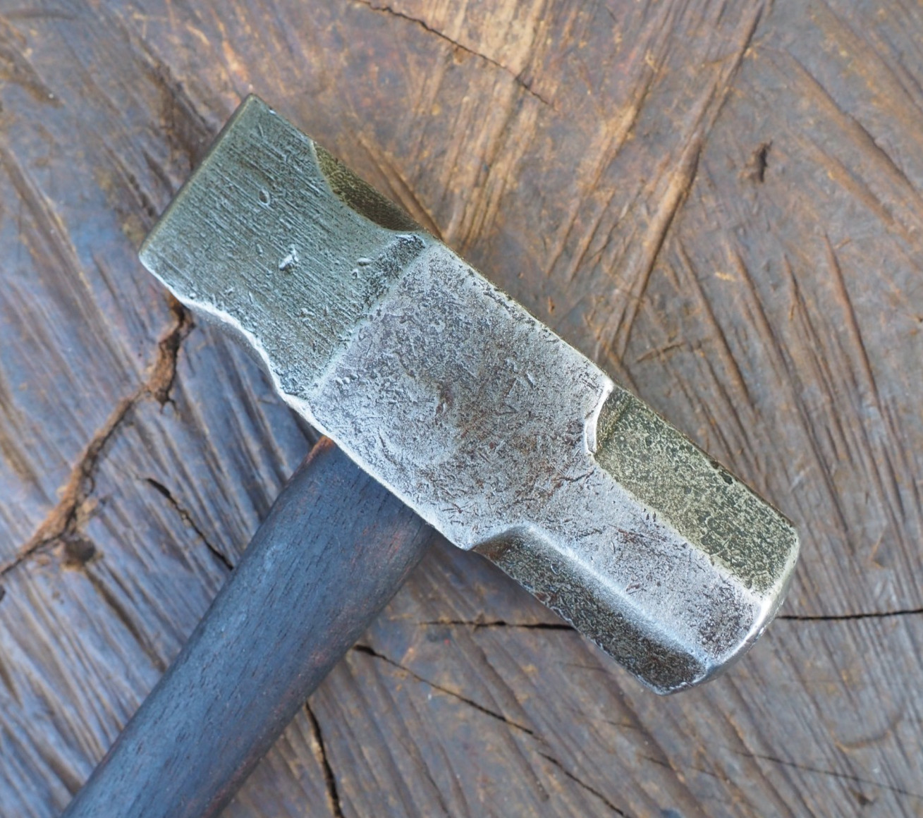 CRISP 2.8LB STRAIGHT PEIN “B&O RR” BLACKSMITH KNIFE BLADE HAMMER ANVIL VINTAGE