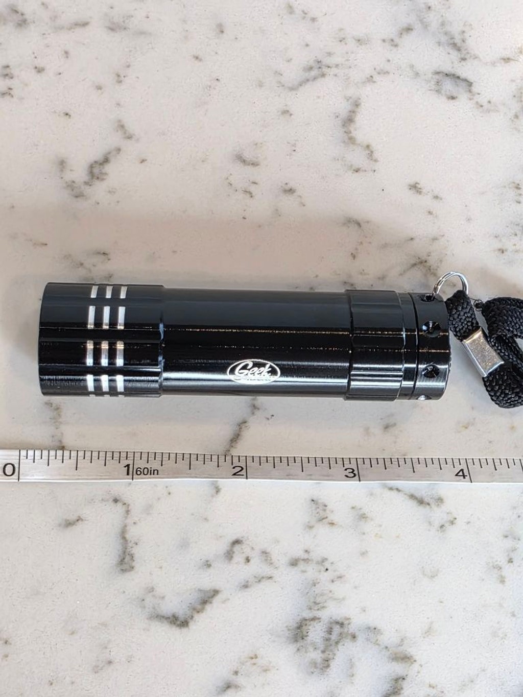 Geek Squad Black LED Flashlight One Size