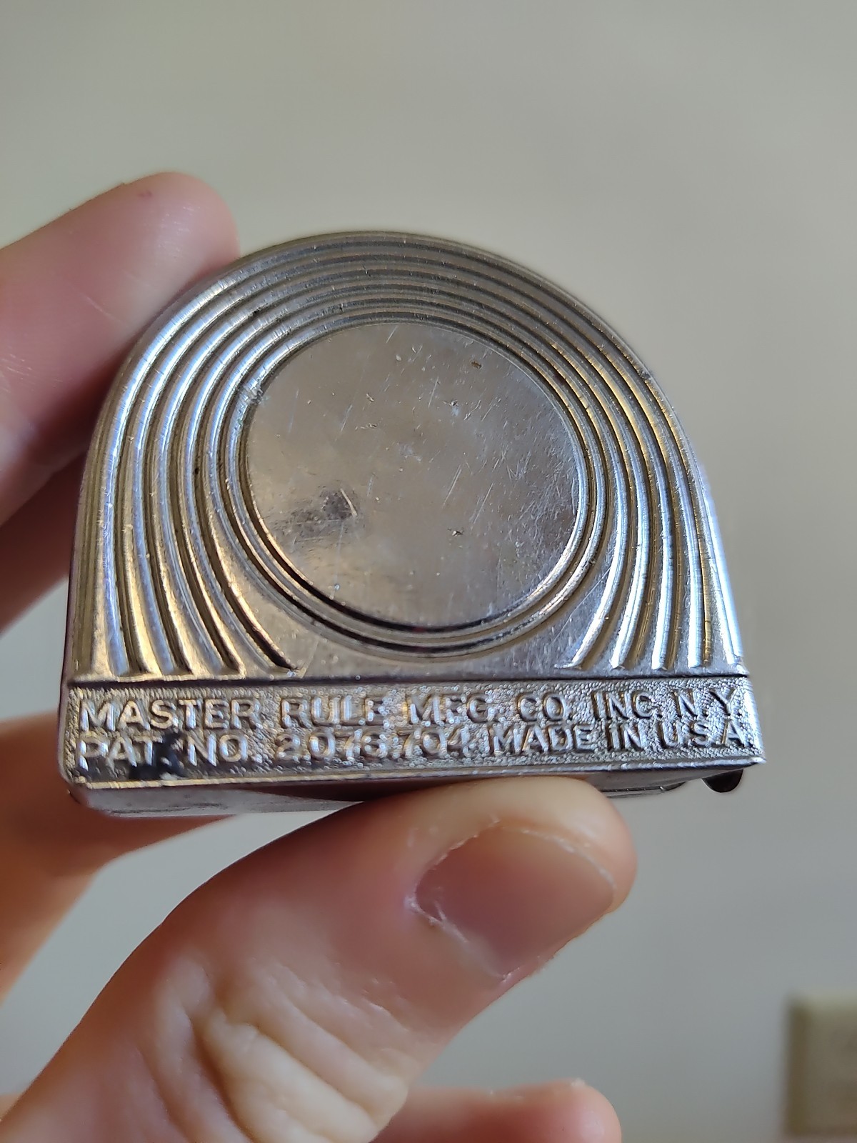 Antique Tape Measure Master Tufboy No. 308W 96” Brite Blade USA Advertising