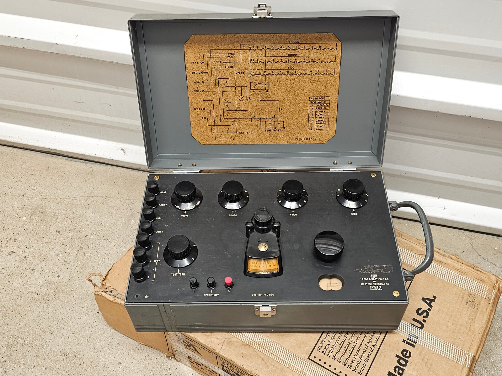 LEEDS & NORTHRUP WESTERN ELECTRIC KS-10375 TEST SET (NOS)