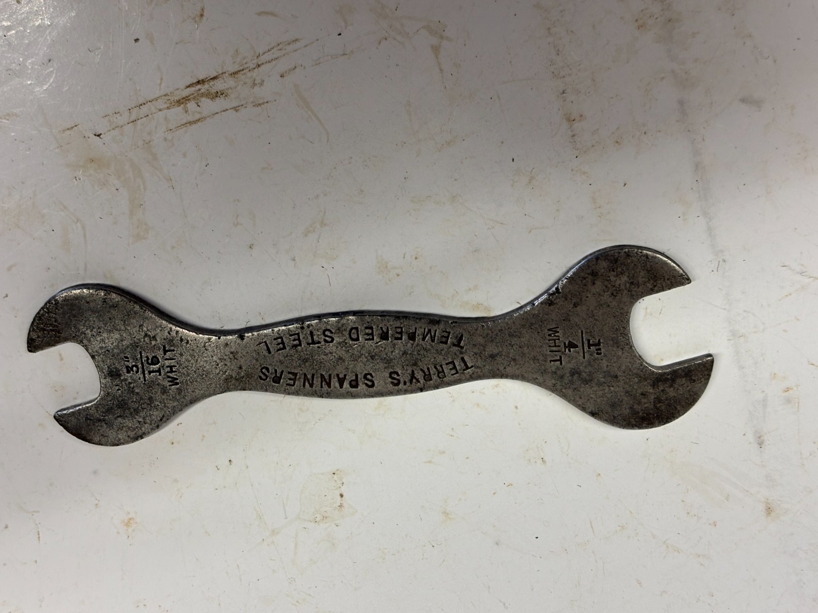 VINTAGE TERRYS 1/4 x 5/16 WHITWORTH SPANNER CLASSIC CAR OR MOTORCYCLE TOOL KIT.