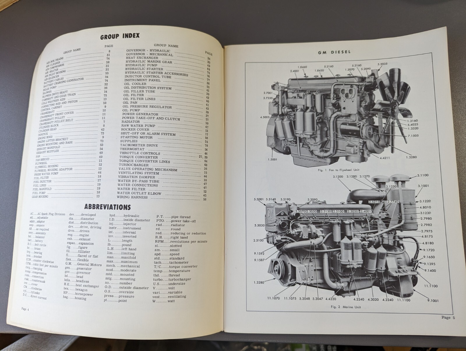GM General Motors 110 Engines Parts Book 1961