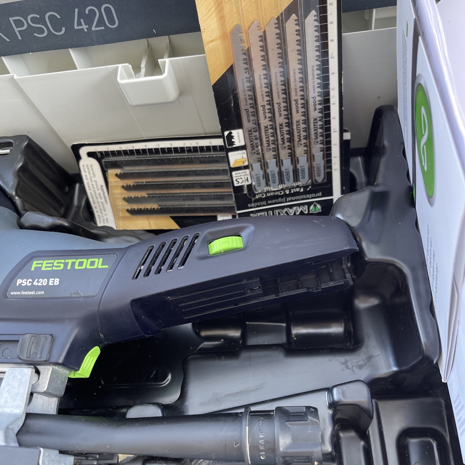 Festool Jigsaw Cordless PSC420 Brushless Variable Speed,very good condition