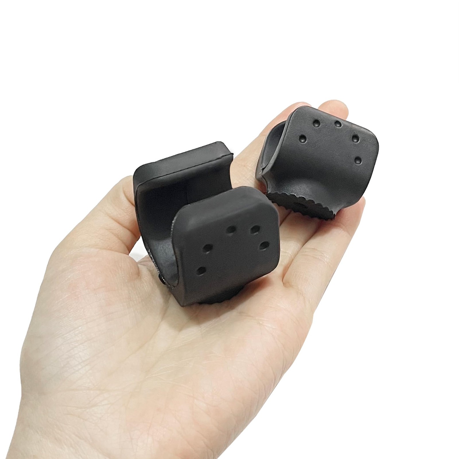 Vagocom 10Pcs Universal Flashlight Holder with Screws,Torch Mounting Black