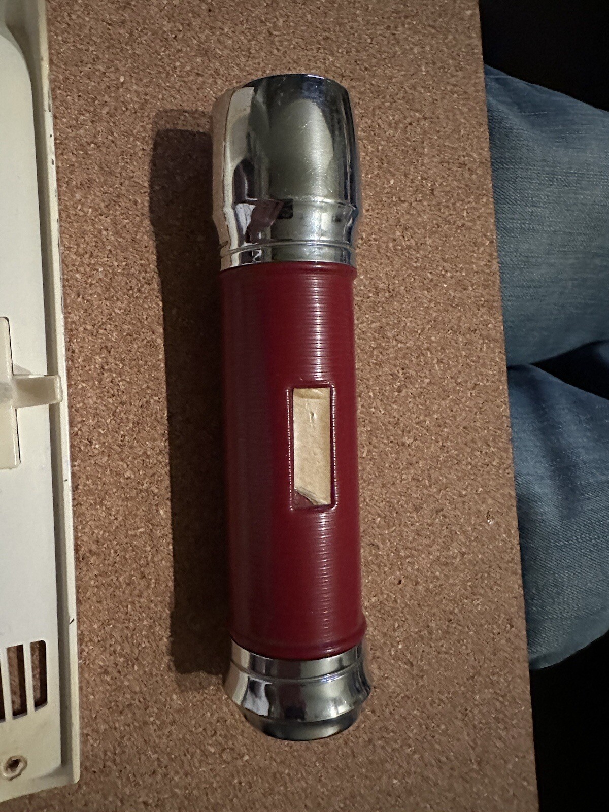 Vtg Japan Sunrise Red Emergency Light Flashlight NOS 2 D Batteries Wall Mount