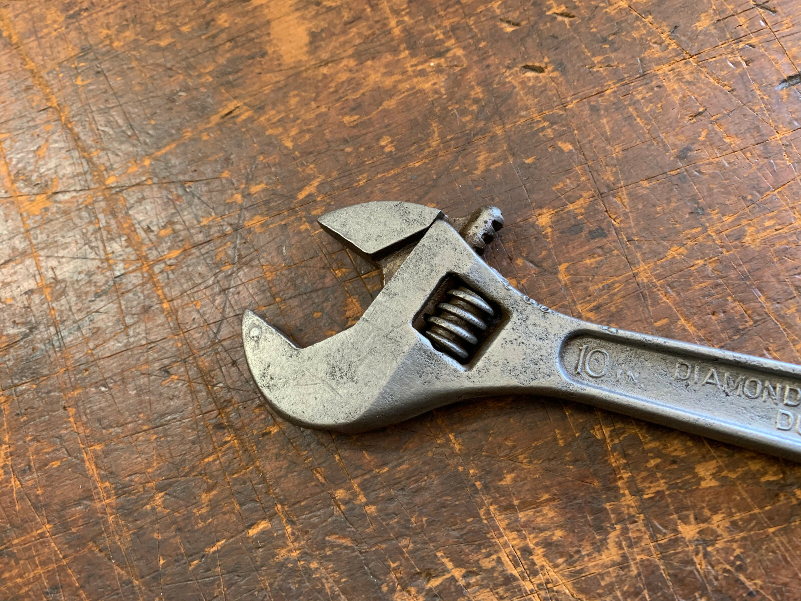 Vintage Diamalloy 10″ Adjustable Wrench/Shifter Diamond Calk Horseshoe Co. USA