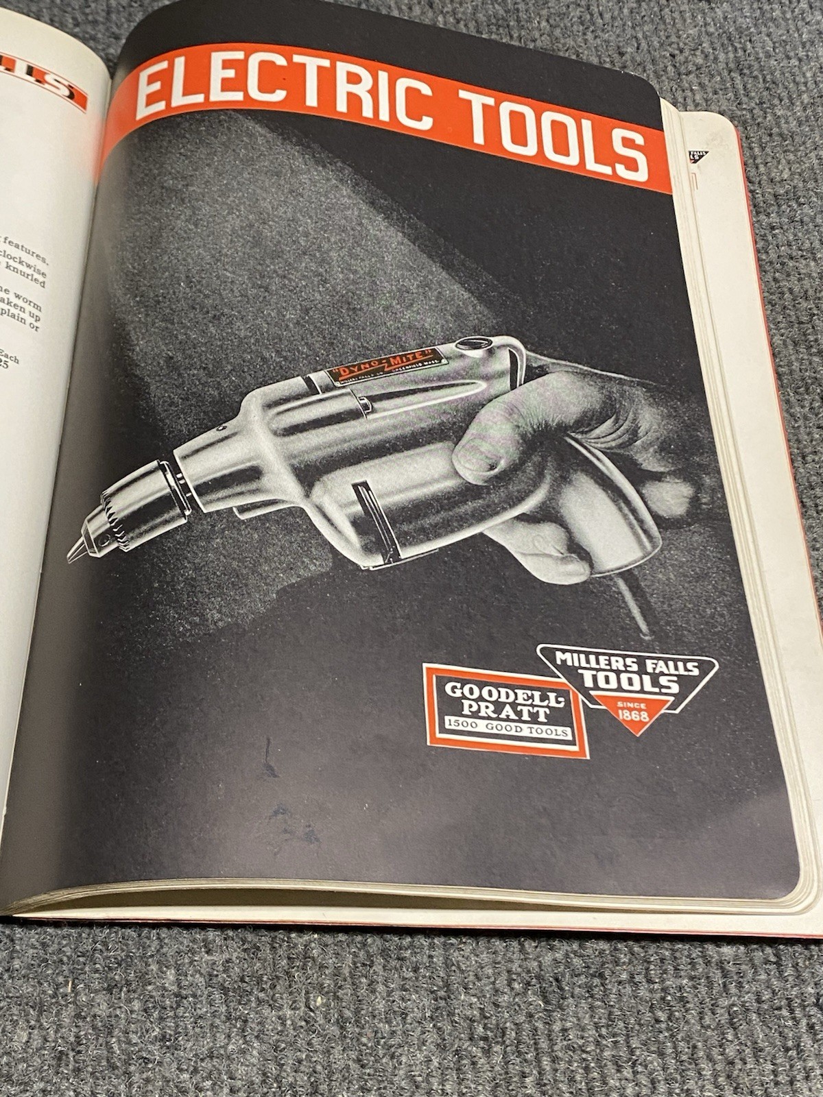 Vintage Miller Falls 1938 Catalog No. 42 Paperback 240 Pages