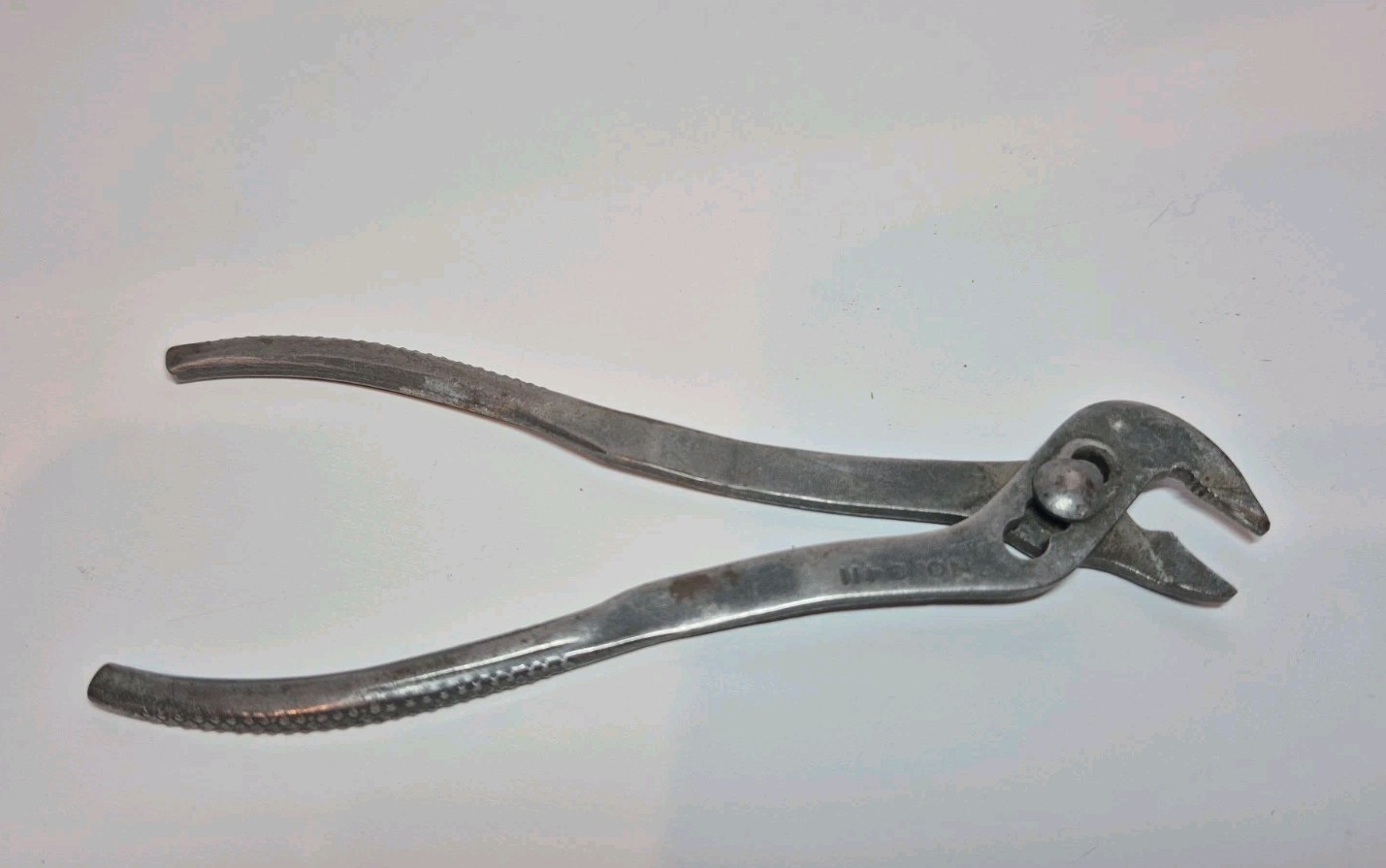Vintage Miniature 5″ Ignition Pliers Indestro MFG Corp Chicago Slip Joint # 3411