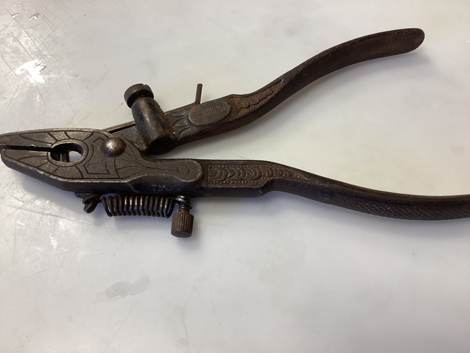 Vintage German Ornate CK Saw Tooth Setting Pliers Saw Setter