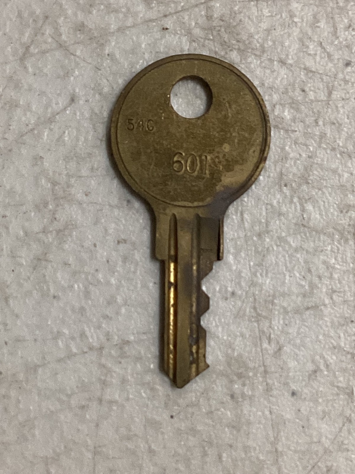 Vintage Brass Key Chicago Fort Lock ONE Replacement—Cabinet Arcade Vending 601