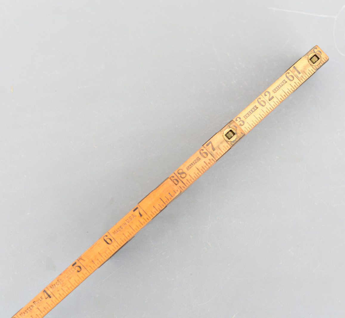 Vintage Master Rule MFG Co. Inc. NYC USA Interlox Carpenters Extension Rule 72”