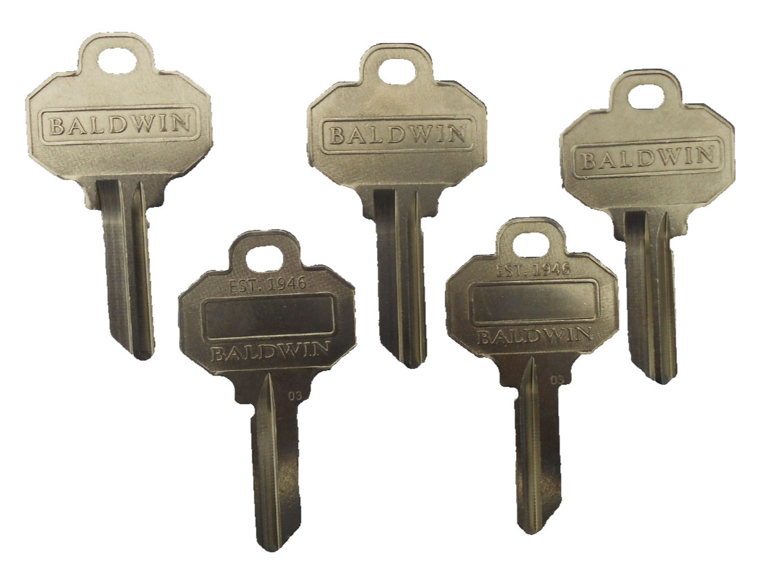 5 BALDWIN 5 Pin Key Blanks