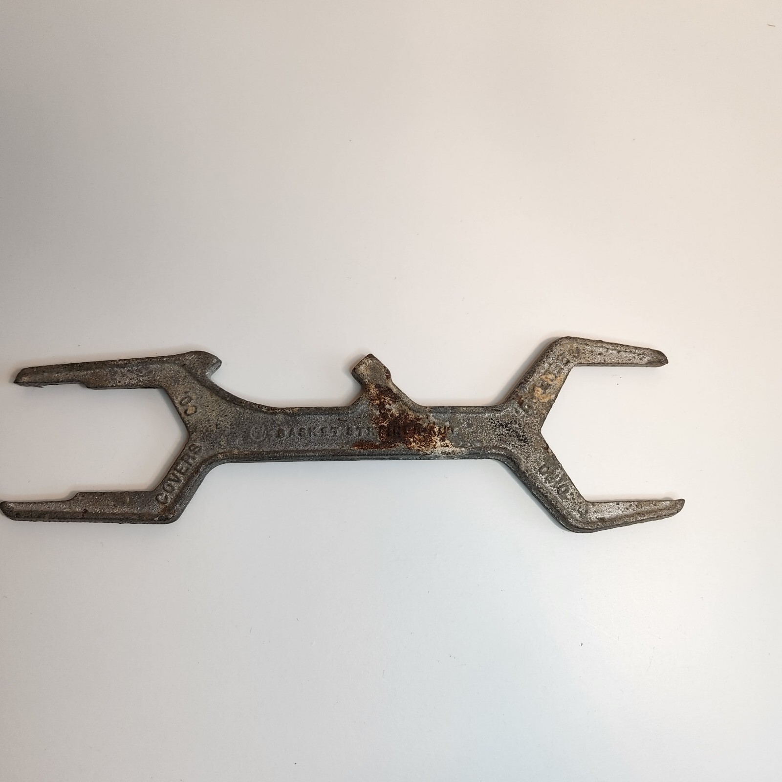 Vintage 1920’s Covers Co. Basket Strainer Nut 4 in 1 Combination Wrench Ohio