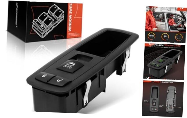 Replacement Power Window Switch for 08-16 Ram 1500 2500 3500 4500 5500 ProMaster
