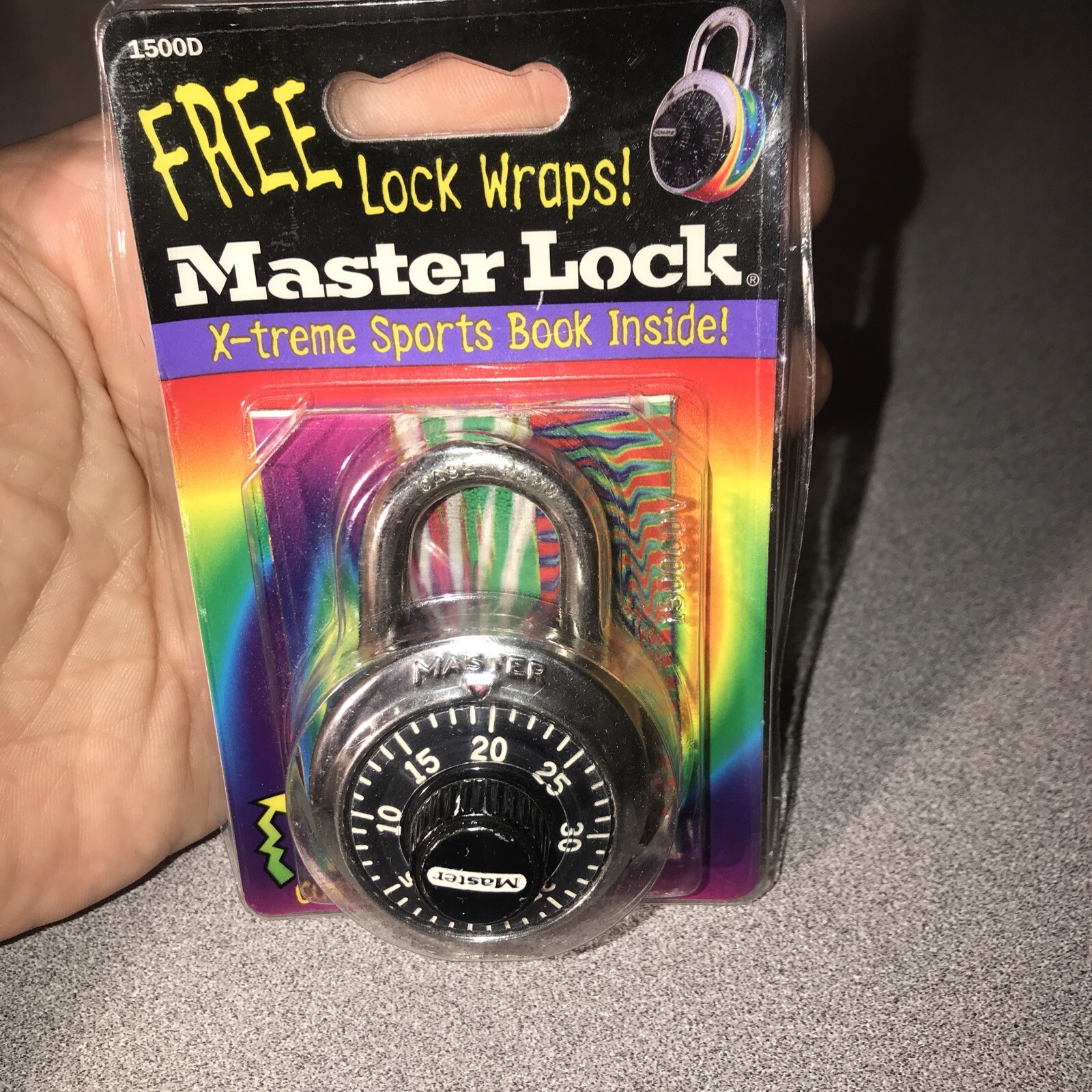 Vintage Master Lock X-treme sports Book Inside! Vintage‏ New Sealed 90’s Version