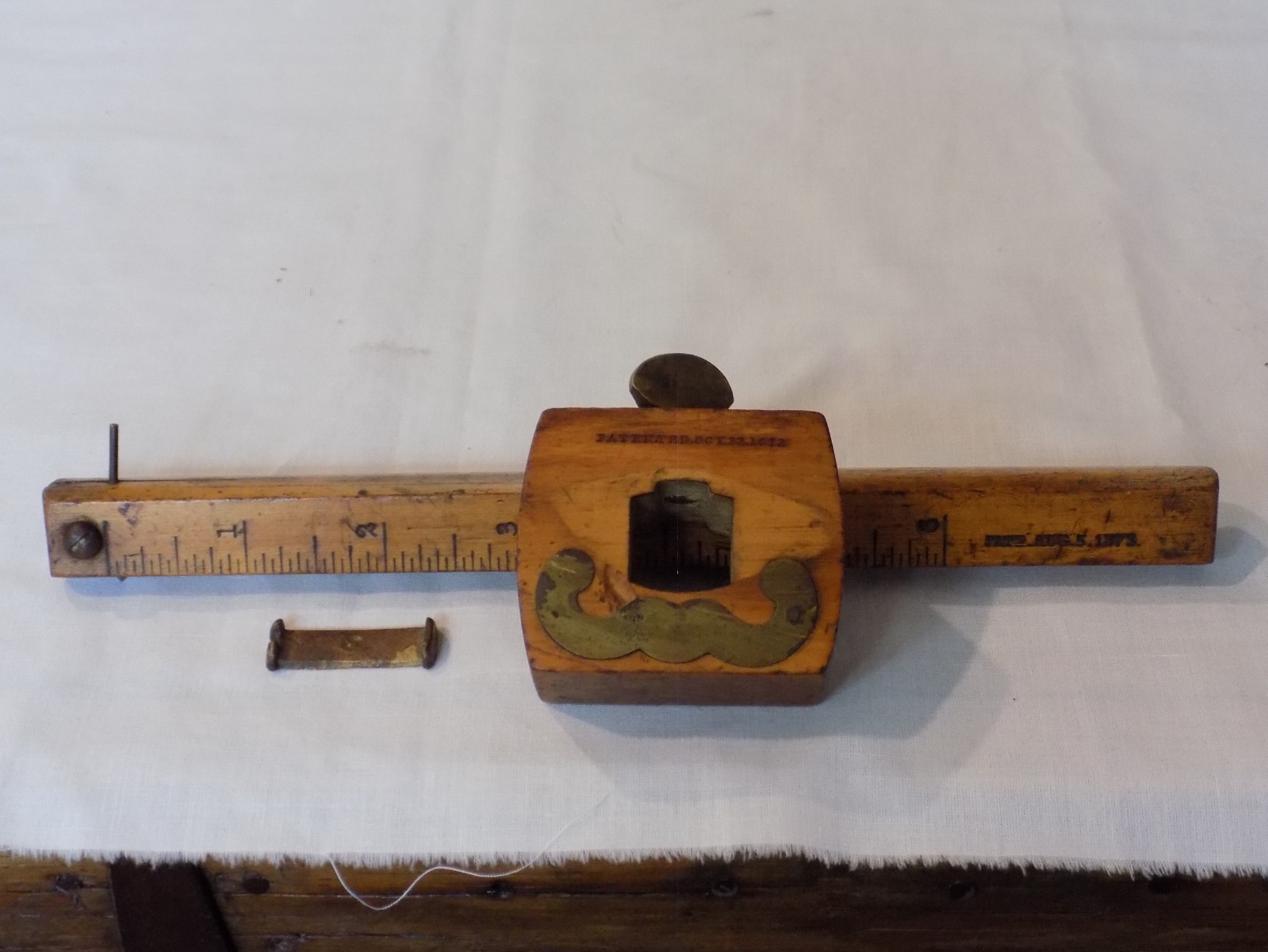 (Lot of 5) ~ Unusual CARPENTER WOOD SCRIBES~ Marking Gauge Tools ~ Inc. Pat 1872