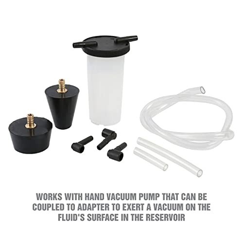 Power Steering & Brake Bleeder Kit – Vacuum Adapter for Fluid Line Air Removal
