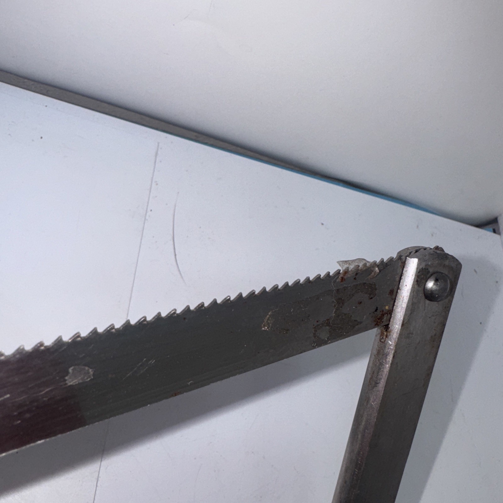 Vintage 20″ Craftsman Stainless Steel Butcher Hand Saw Bone/Hack W/ Wood Handle