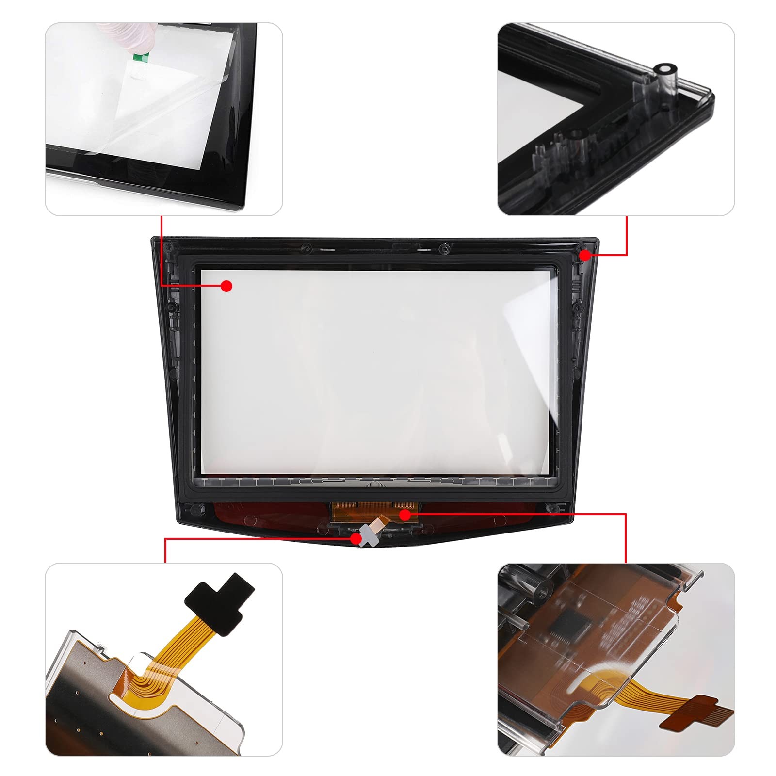 Touch Screen for Cadillac Cue Screen Replacement for 2013-2020 Cadillac ATS SRX