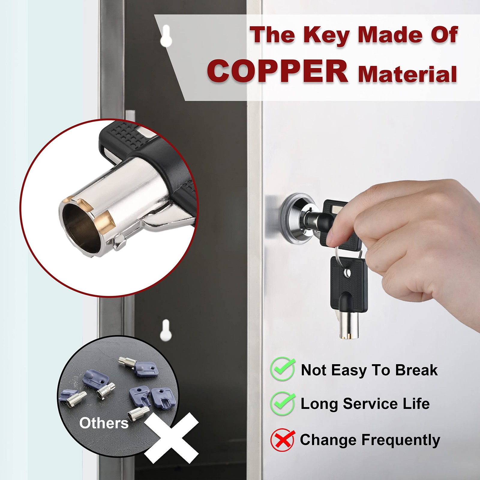 Naissian RV Locks for Storage Door 1 1/8 INCH, Camper Storage Locks for Trave…