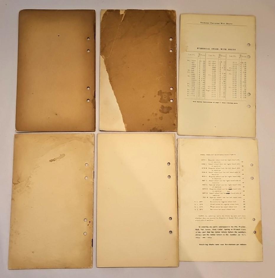 1903-1904 United Shoe Machinery Catalog Lot Goodyear, Stitch Machine, ETC Lot x6