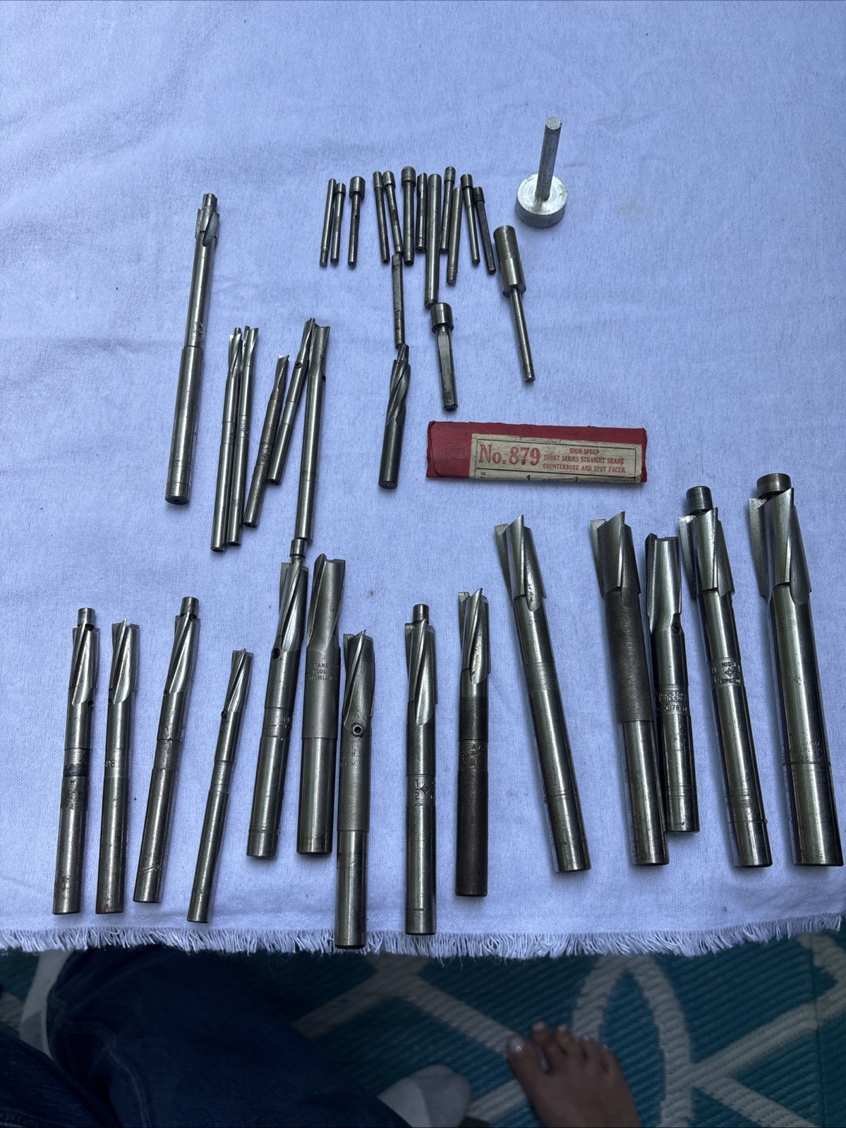 VTG Cleveland Twist Drill Co. Drill Bit Kit with Original Wood Box