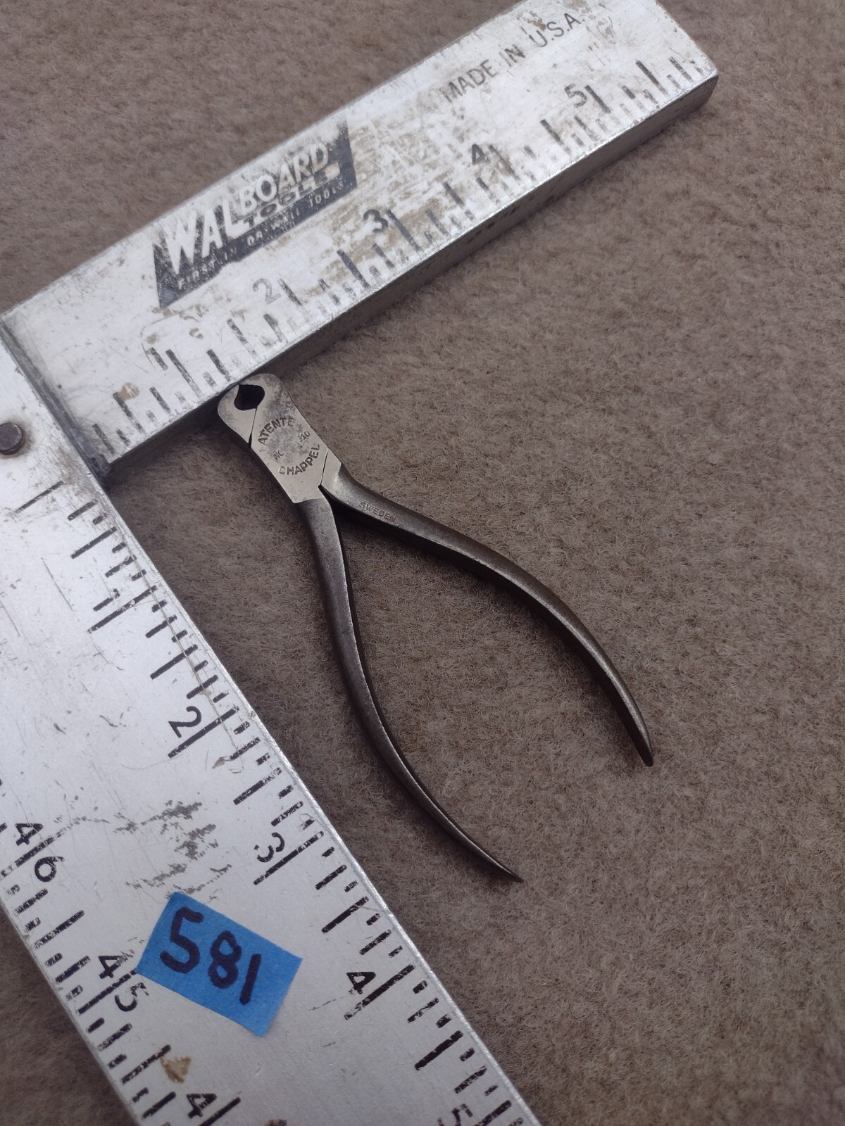 Vintage Arrow Nippers End Cutting Pliers #76 Sweden Made Wire Cutters Tools 4″ .