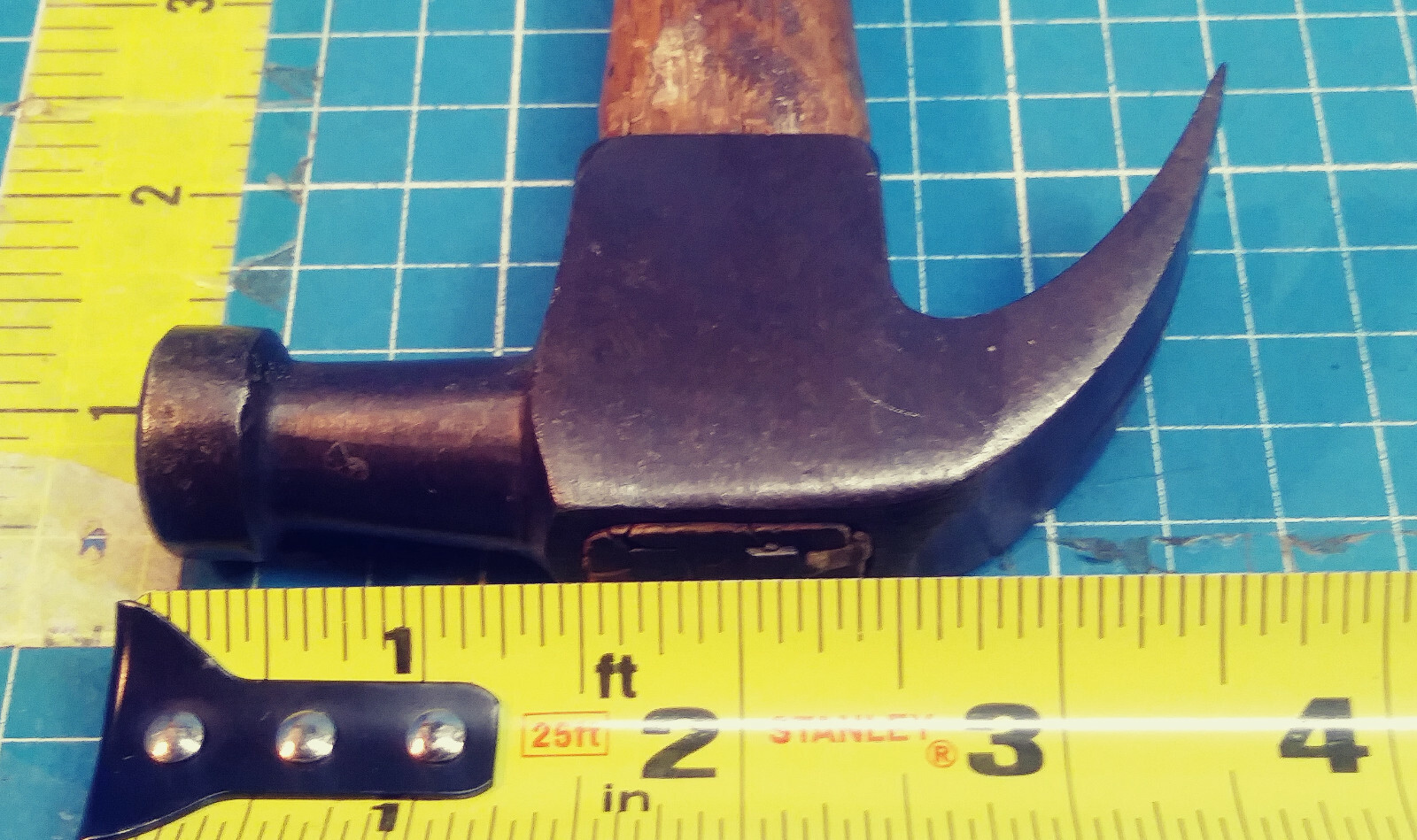 Vintage Vulcan Bellface Curved Claw Hammer – Clean 7 Once Head – Original Handle