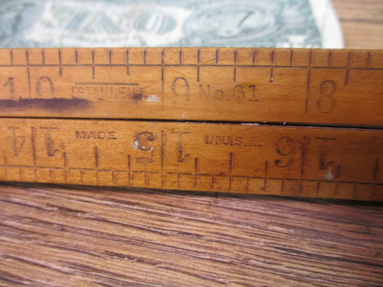 STANLEY No 61 FOUR FOLD 2 FT BOXWOOD RULE ORIGINAL TOOL CARPENTER WOOD RULER