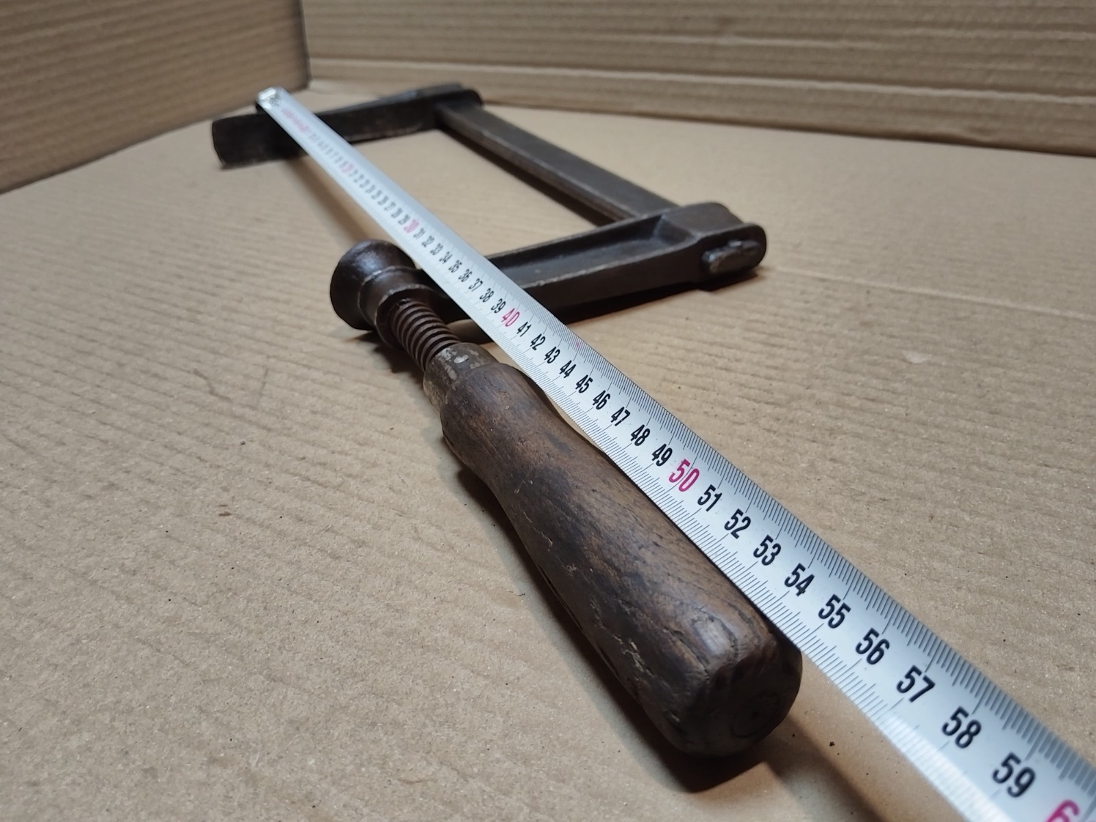 ANTIQUE GERMAN METAL CARPENTERS VISE CARPENTERS CLAMP STABIL D.R.G.M. GROSS 4