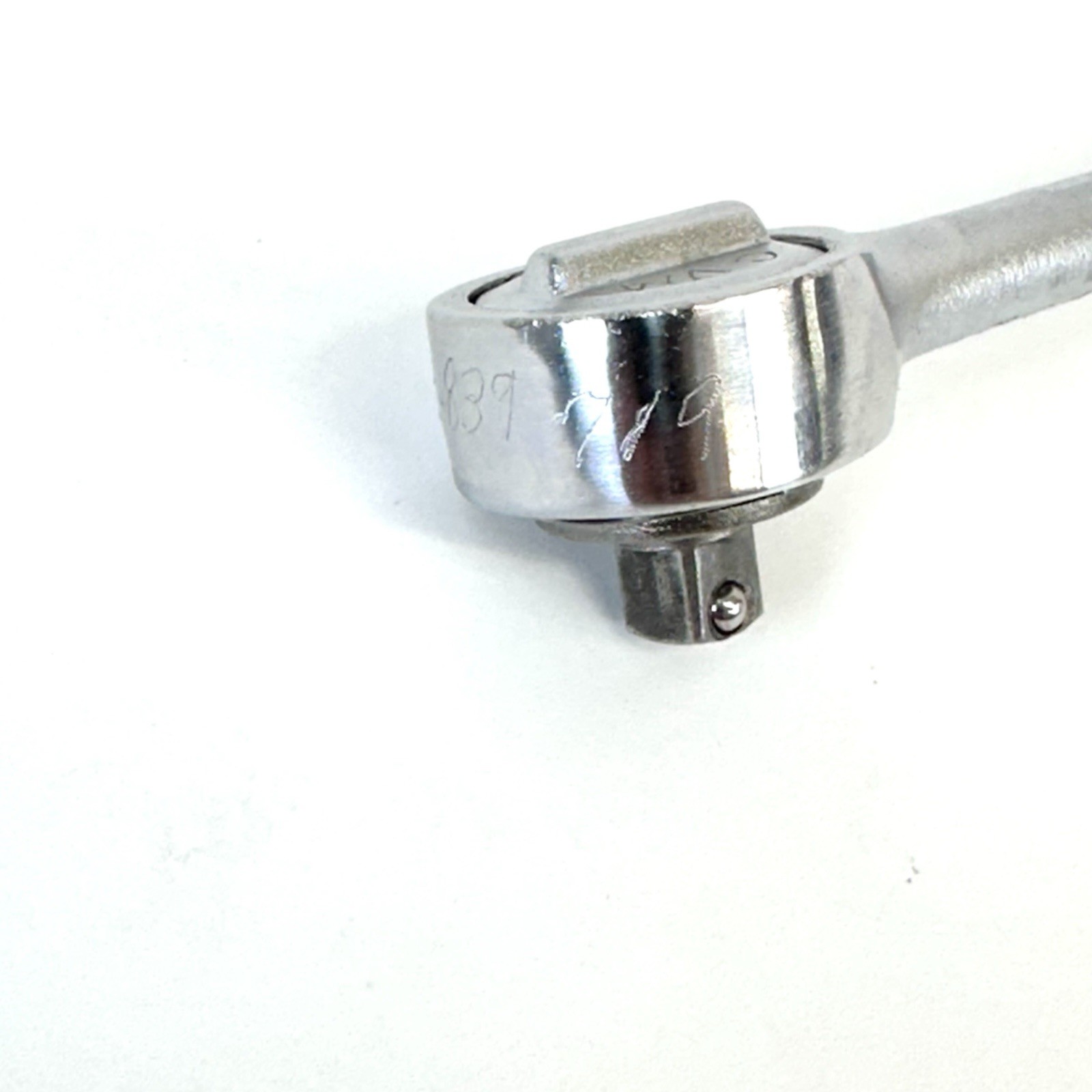 Vintage Powr-Kraft 1/4″ inch Drive Ratchet w/ Knurled Handle 4-7/8″ 84H4758
