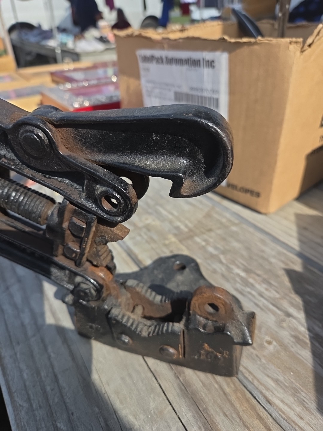 Vintage Rare REED MFG. CO. Bench Mount Pipe Vise No. 2 Patent Date 1896 Erie Pa