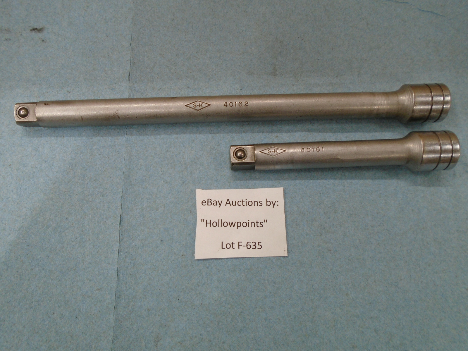 S-K USA Lot of 2 Ratchet or Socket Extensions 1/2″ Drive 5″ 10″ 40161 & 62 F635