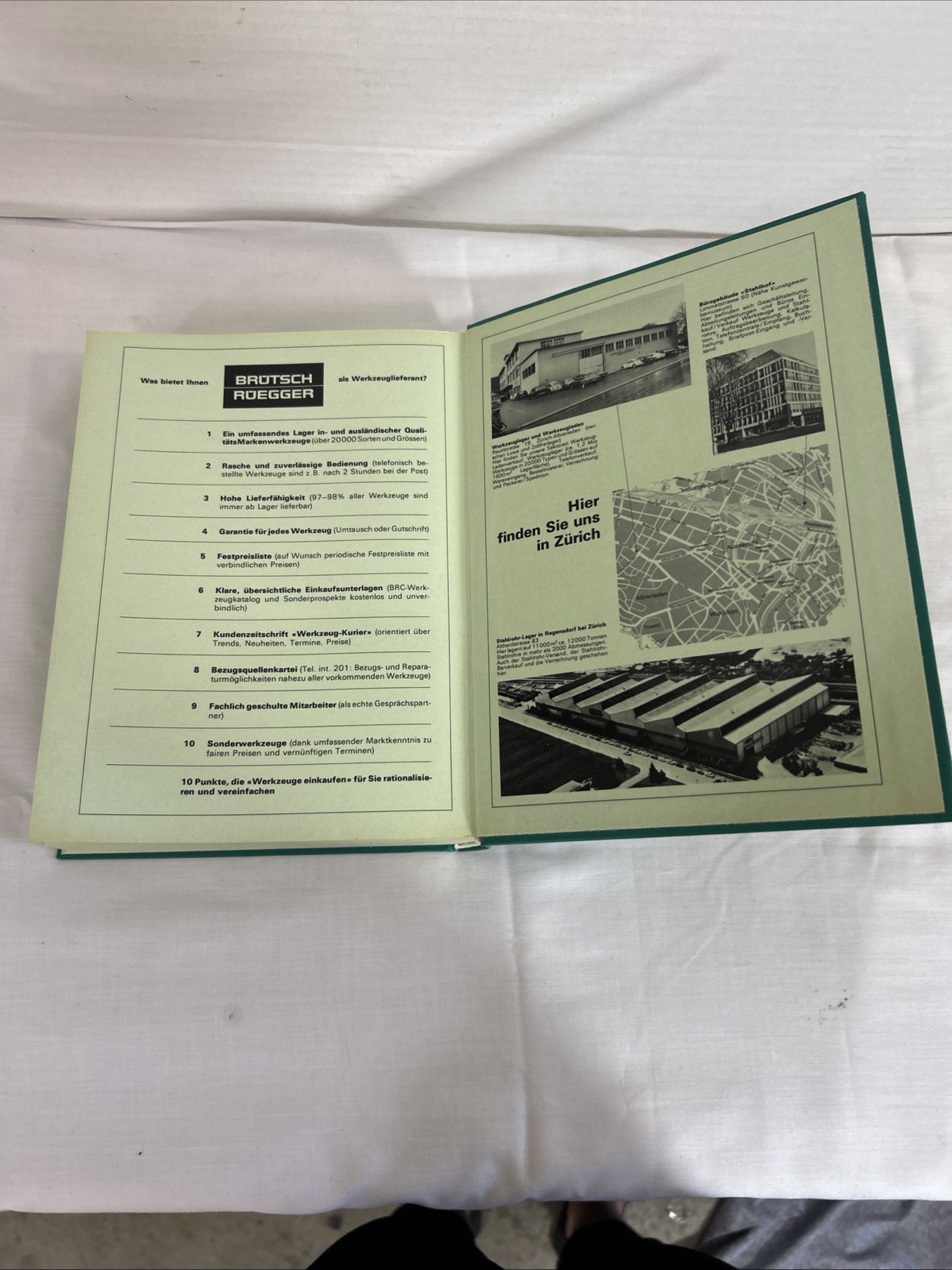 Vintage Brotsch Roegger tools/machinery catalog & Hardcover Book from 1976/81