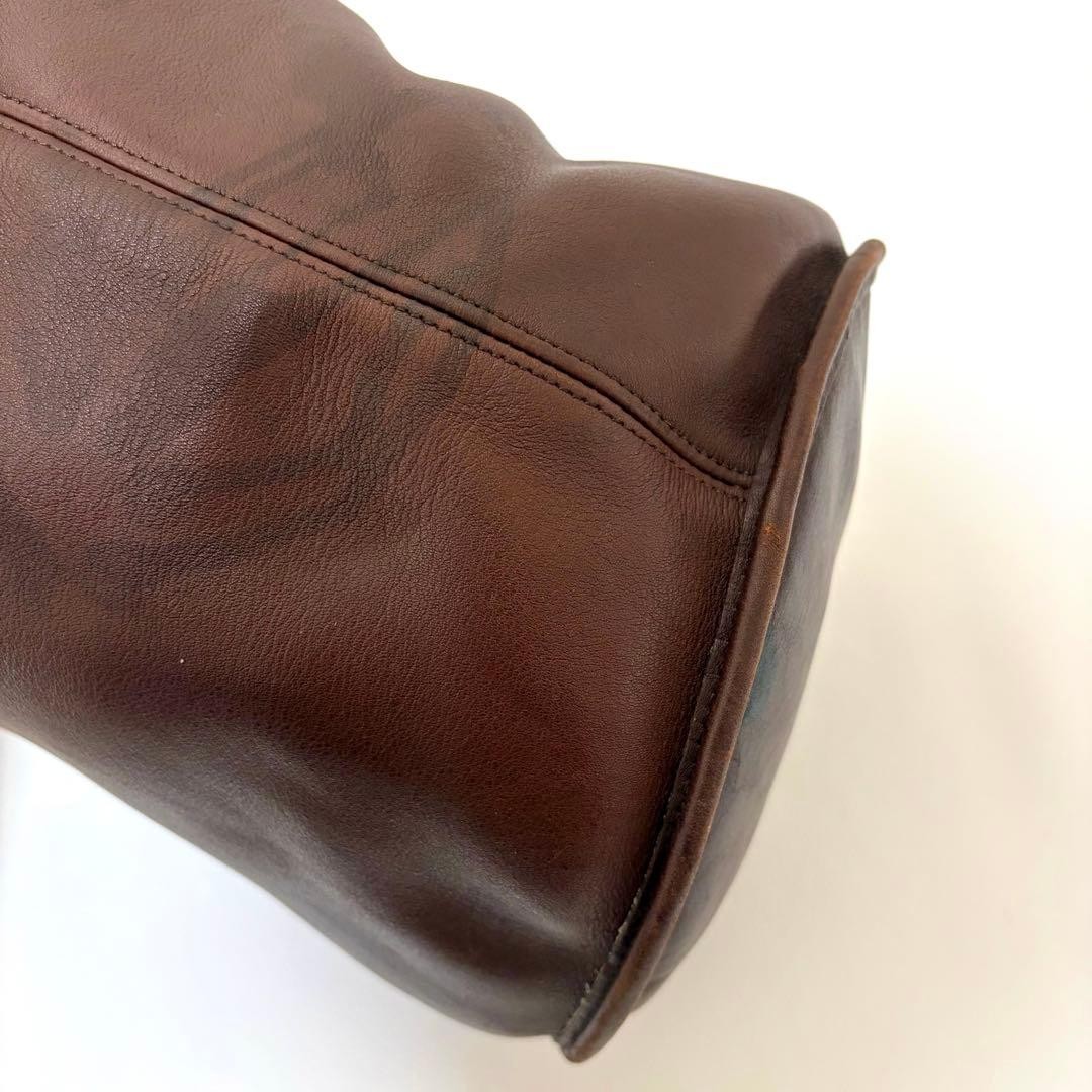 COACH One Shoulder Bag 9085 Brown Leather 31cm x 38cm x 21cm Used