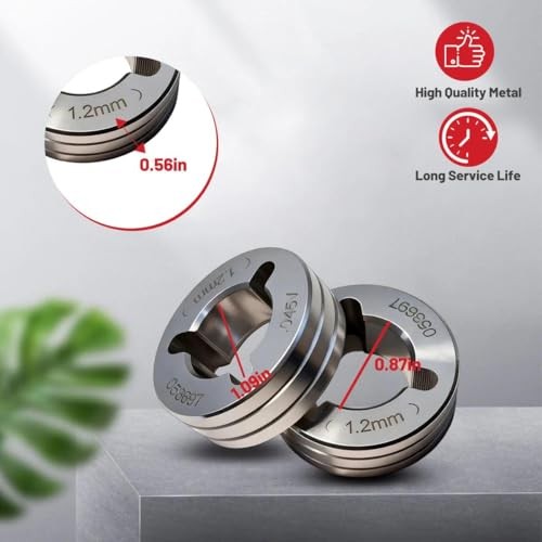 053697 Drive Roll Compatible for Miller Millermatic V-Groove .045″ 2-PK