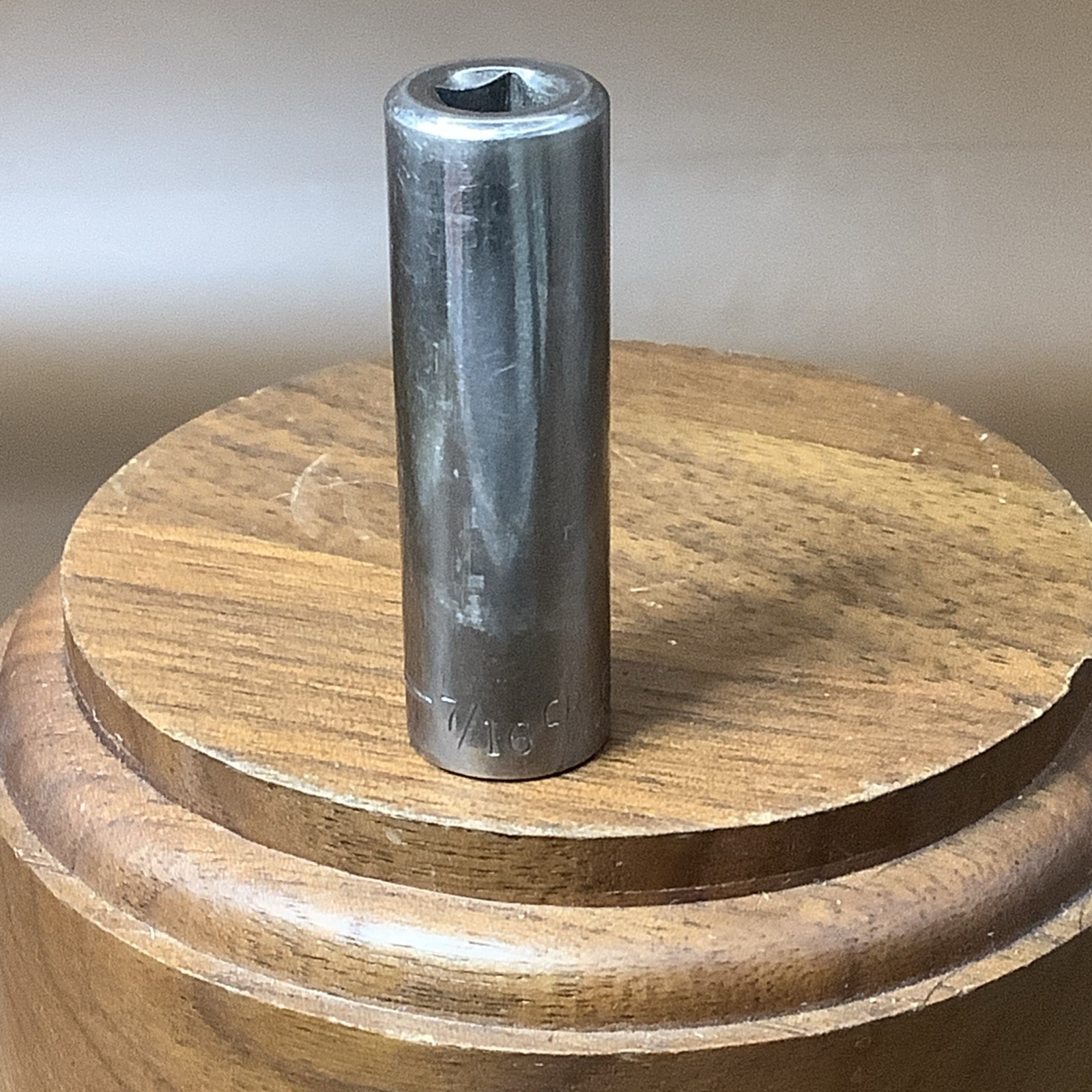 Vintage Craftsman 1/4″ Drive Deep Socket SAE Inch 7/16″ 6pt 43578 -G1 USA