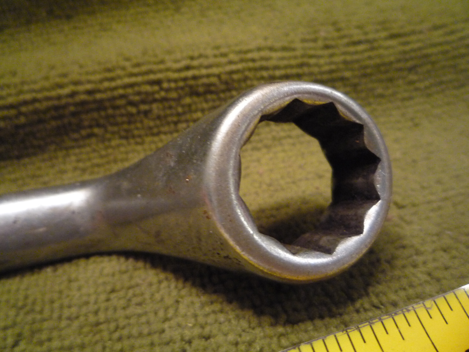 Vintage Bonney 5/8 x 11/16 Offset Box End Wrench, No 2807A, 12 Point, USA