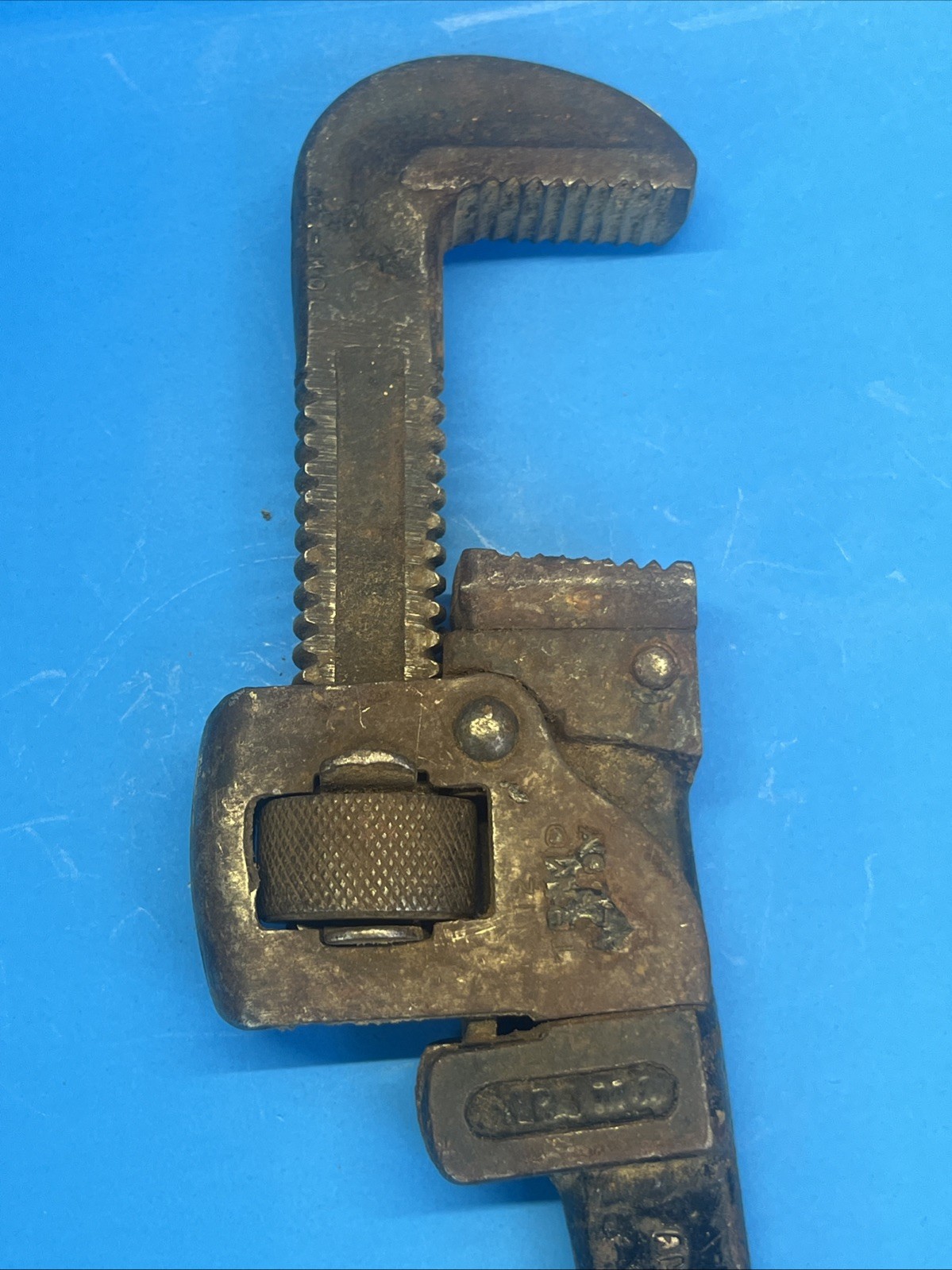 Vintage TRIMONT MFG CO ROXBURY MASS USA 12 Inch Pipe Wrench TRIMO Drop Forged