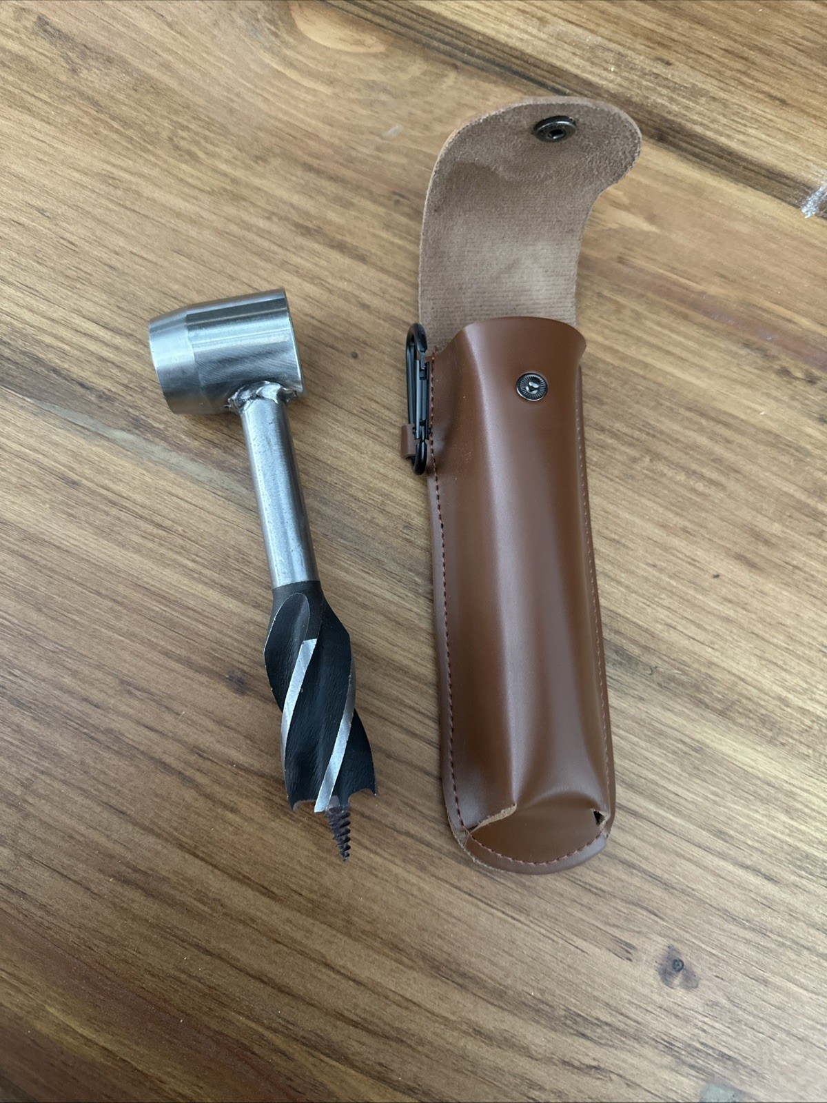 Manual Hand Auger Wrench Outdoor Survival Wood Drill Tool