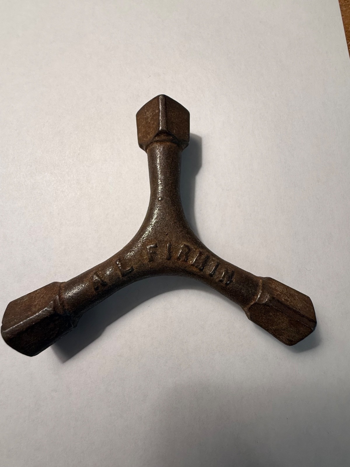 Antique A.L. Firmin 3-way bed Wrench “Fireman’s Bed Wrench”