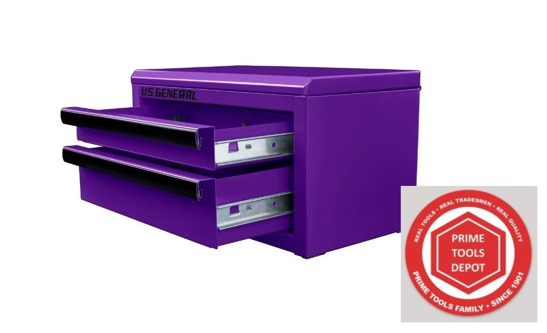 Mini Steel Toolbox, Purple, U.S. GENERAL, *BRAND NEW IN THE BOX* 73279