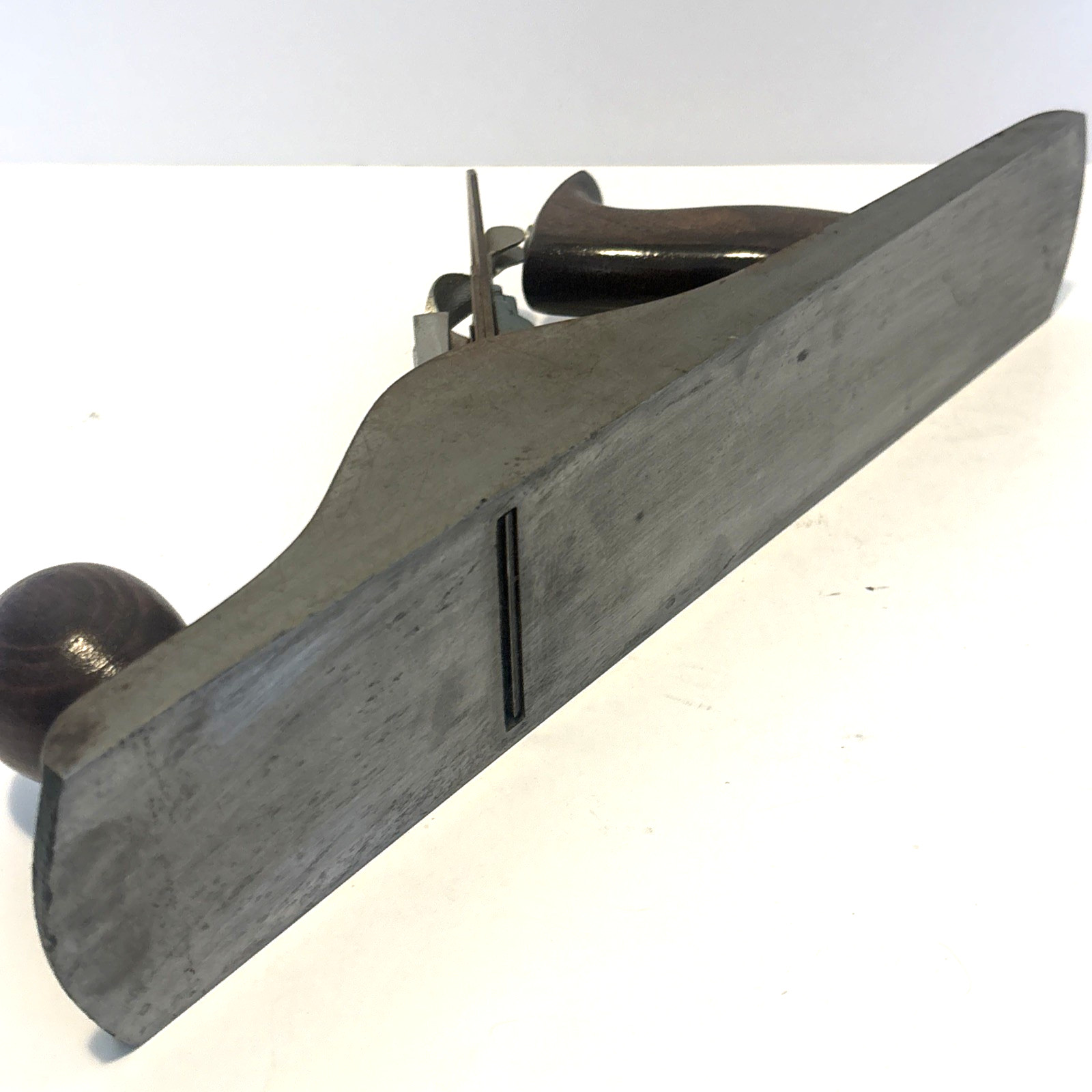 Antique Craftsman Hand Block Plane Tool 14″ Smooth Bottom Crown Logo Made In USA